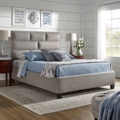Emma Gray Queen Bed -furniture QK1024134 TOPL LF1 RM