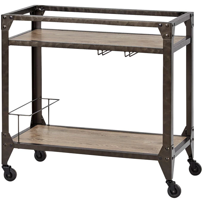 Aviva Charcoal Kitchen Cart 3 Aviva Charcoal Kitchen Cart