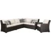Easy Isle Dark Brown 3 Piece Sectional -furniture QK1025803 ASHL PRI OL