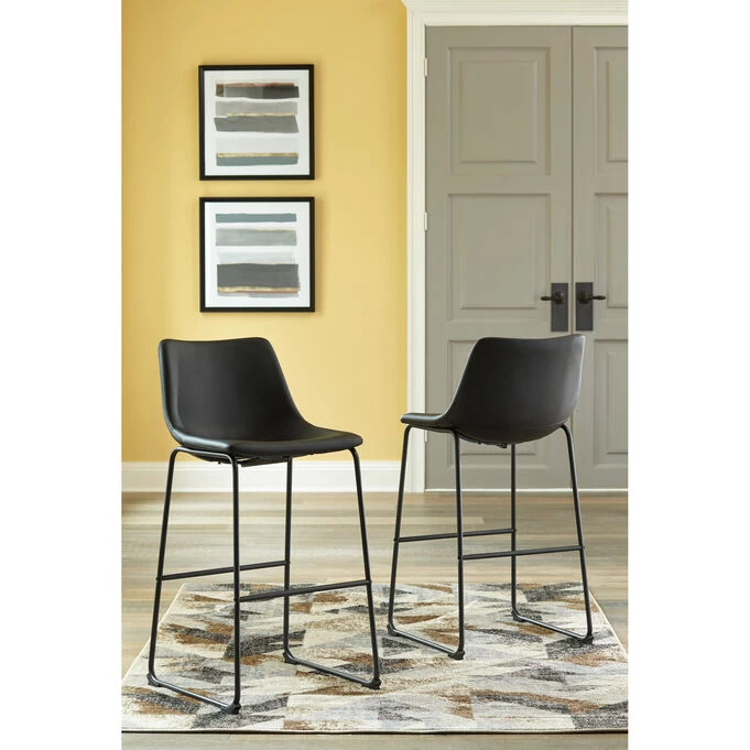 Centiar Black Bar Stool 4 Centiar Black Bar Stool - Image 2