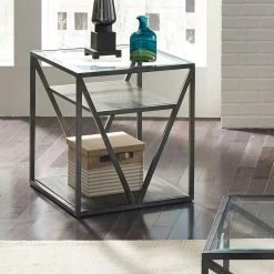 Arista Cobblestone End Table -furniture QK1026124 LIBF LF1 RM