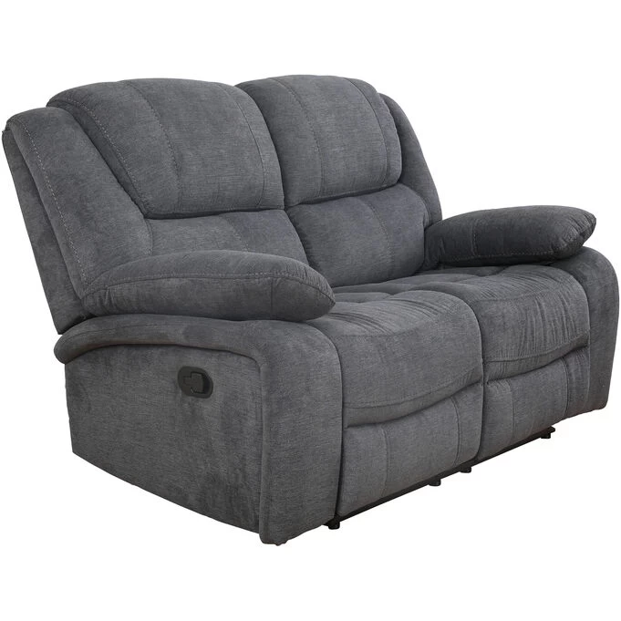 Everest Sky Blue Reclining Loveseat 4 Everest Sky Blue Reclining Loveseat - Image 2