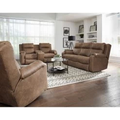 Contour Vintage Power+ Reclining Next Level Console Loveseat -furniture QK1026216 SOMO LF2 RM