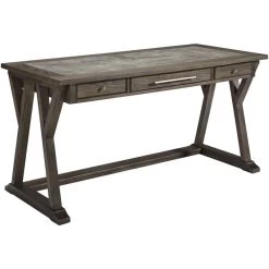 Luxenford Gray Brown Desk