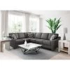 Cosmic Charcoal Sectional 2 Cosmic Charcoal Sectional -furniture QK1026891 HUGH LF1 RM