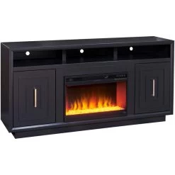 Sunset Seal 67 Inch Fireplace Console