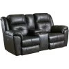 Vista Slate Leather Power+ Reclining Console Loveseat -furniture QK1027152 SOMO AFR OL