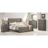 Willow Distressed Gray Queen Slat 4 Piece Room Group -furniture QK1027224 PROG LF1 RM