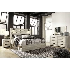 Cambeck Whitewash Queen Storage 4 Piece Room Group