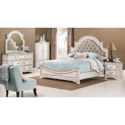 Magnolia Manor White Queen 4 Piece Room Group