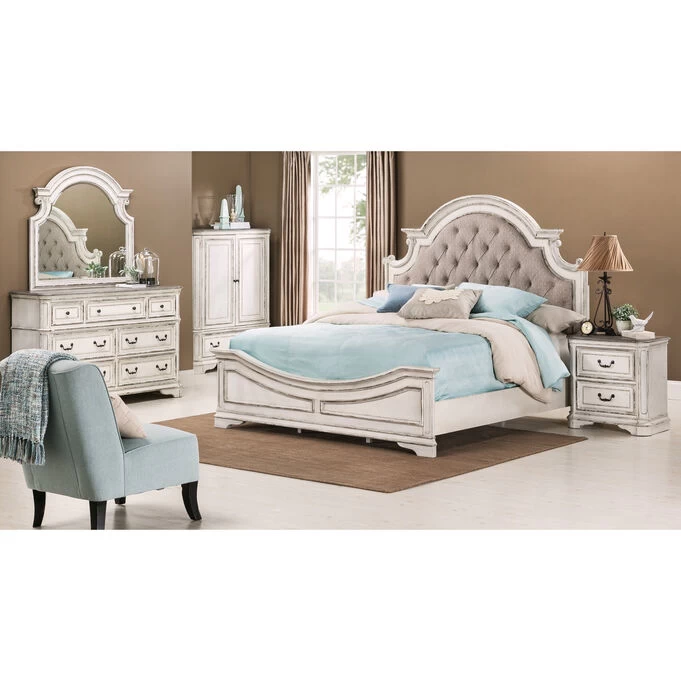 Magnolia Manor White Queen 4 Piece Room Group 3 Magnolia Manor White Queen 4 Piece Room Group