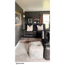 Contour Leather Fossil Power+ Reclining Console Loveseat 11 Contour Leather Fossil Power+ Reclining Console Loveseat -furniture QK1027406 SOMO LF3 RM