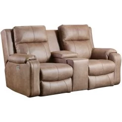 Contour Vintage Power+ Reclining Console Loveseat