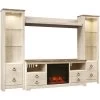 Willowton White 4 Piece Infrared Fireplace Entertainment Center 1 Willowton White 4 Piece Infrared Fireplace Entertainment Center -furniture QK1028094 ASHL PRI OL