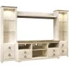Willowton White 4 Piece Entertainment Center -furniture QK1028101 ASHL PRI OL