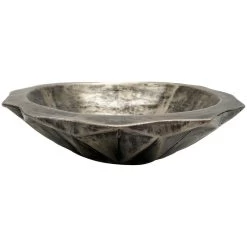 Terracotta Tazon Diamante Silver Black Bowl