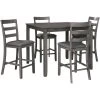 Bridson Gray 5 Piece Counter Dining Set -furniture QK1028603 ASHL PRI OL