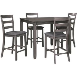 Bridson Gray 5 Piece Counter Dining Set