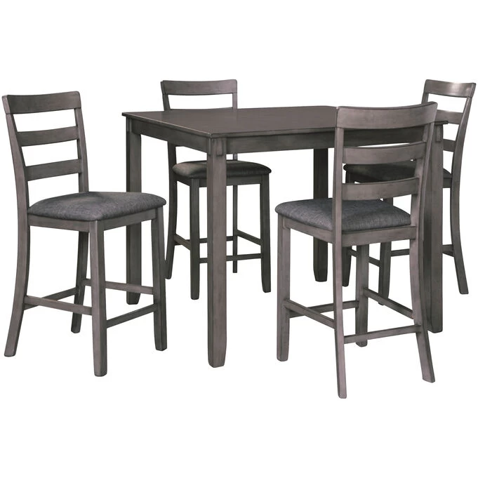 Bridson Gray 5 Piece Counter Dining Set 3 Bridson Gray 5 Piece Counter Dining Set
