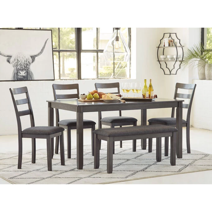 Bridson Gray 6 Piece Dining Set 4 Bridson Gray 6 Piece Dining Set - Image 2