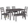 Bridson Gray 6 Piece Dining Set -furniture QK1028604 ASHL PRI OL