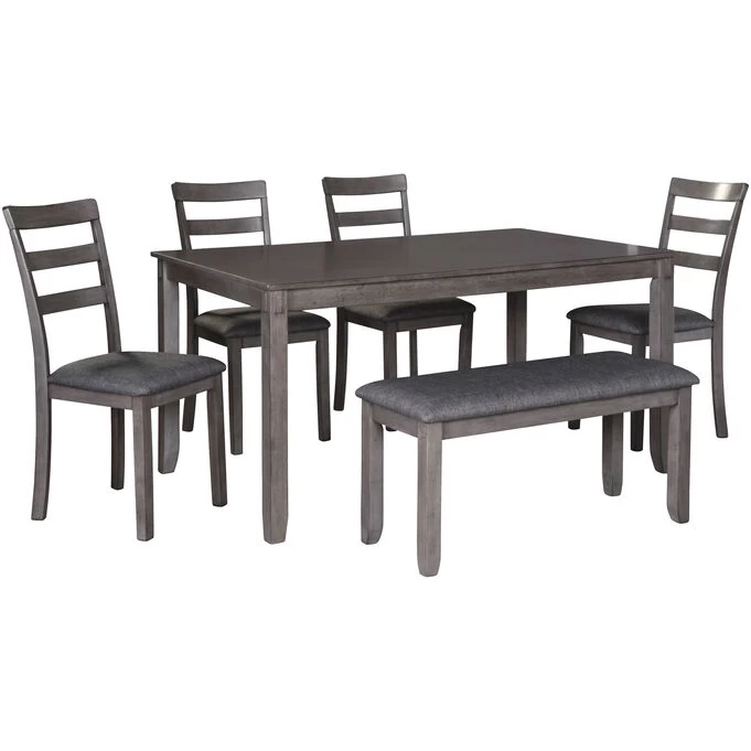 Bridson Gray 6 Piece Dining Set 3 Bridson Gray 6 Piece Dining Set