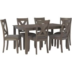 Caitbrook Gray 7 Piece Dining Set