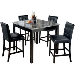 Maysville Black 5 Piece Counter Dining Set