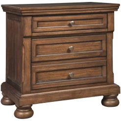 Flynnter Medium Brown Nightstand