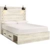 Cambeck White Queen 4 Drawer Storage Bed