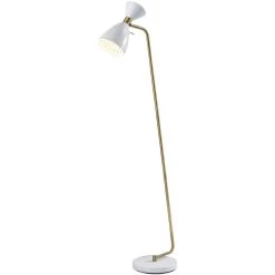 Adesso Oscar White Floor Lamp