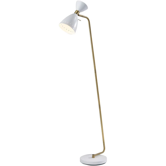 Adesso Oscar White Floor Lamp 3 Adesso Oscar White Floor Lamp