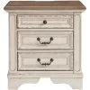 Realyn White 3 Drawer Nightstand -furniture QK1029891 ASHL PRI OL