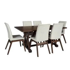 Mimosa Walnut Brown Dining Table -furniture QK1030103 PROG LF1 RM