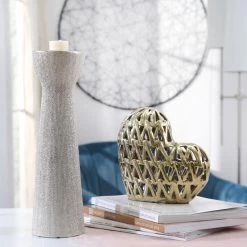 Elevated Chic 14 Inch Beaded Candle Holder 7 Elevated Chic 14 Inch Beaded Candle Holder -furniture QK1030201 SAGE LF1 RM