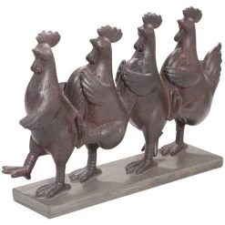 Copper Ranch Dancing Chickens -furniture QK1030234 SAGE AFL OL