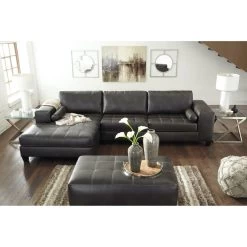 Nokomis Charcoal 2 Piece Left Chaise Sectional
