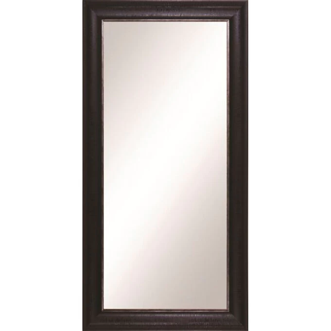 Vanity Beveled Black Floor Leaner Mirror 3 Vanity Beveled Black Floor Leaner Mirror
