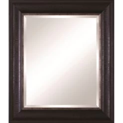 Vanity Beveled Black Mirror