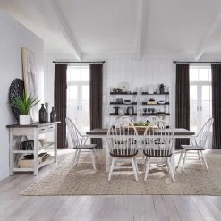 Farmhouse White 5 Piece Dining Set