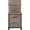 Brooklyn Gray Wall Panel Nightstand