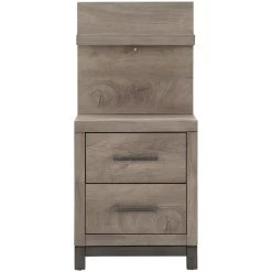 Brooklyn Gray Wall Panel Nightstand