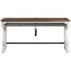 Drake Rustic White Bar Table