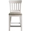 Drake Rustic White Slat Back Barstool 1 Drake Rustic White Slat Back Barstool -furniture QK1031091 INTC PRI OL