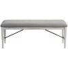Modern Rustic Weathered White Backless Bench -furniture QK1031242 INTC PRI OL