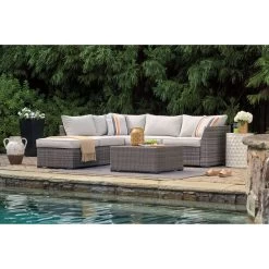 Cherry Point Gray 4 Piece Sectional