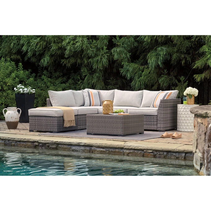 Cherry Point Gray 4 Piece Sectional 3 Cherry Point Gray 4 Piece Sectional