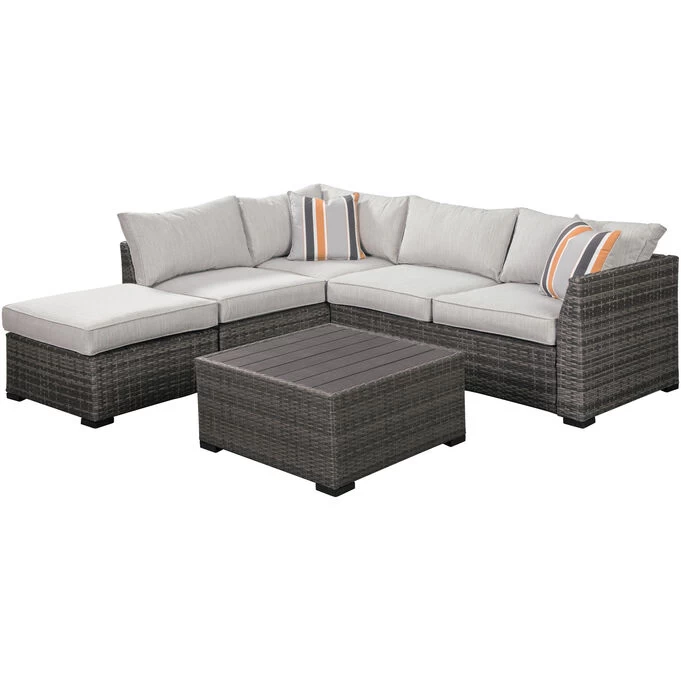 Cherry Point Gray 4 Piece Sectional 4 Cherry Point Gray 4 Piece Sectional - Image 2