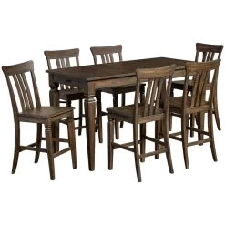 Kingston Dusty Black 5 Piece Counter Dining Set