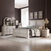 Abbey Road White Queen 4 Piece Sleigh Bed Pkg -furniture QK1032100 LIBF LF1 RM